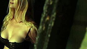 Sexy Blonde Sarah Swallows A Monster Cock Deep In A Glory Hole