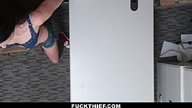 Cute Teen Caught Stealing, Punished By Officers 😏