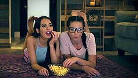 aidra fox jillian janson sorority party with licks spanks 😏👅