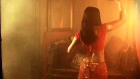 oriental belly dancer teases with seductive nude moves in erotic session