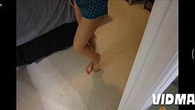 wife returns home dripping with creampie, panties soaked in old man's cum