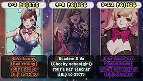 D.Va'S Edging Game With Light Femdom And Submissive Endings!