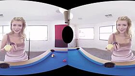 Blonde harlot Arya Fae has Valentine anal with you in VR