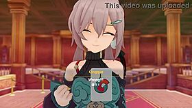 Qingque engages in scene with Jing Yuan