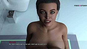 In my dorm, Mark and Norah are taking a shower together in the game.