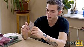 in this fist4k scene, the man finds penis isn't enough for the blonde teen's shaved pussy, so he fists it