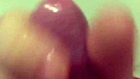 Chubby Wife with Hairy Pussy Offers Slow Motion POV Handjob