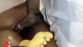 Maskgodez fucks huge-assed old man outdoors after visiting shooting space!