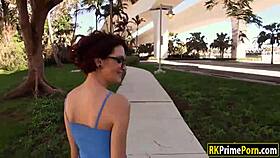 she gives blowjobs in the street and gets banged by the group