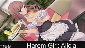 Harem girl alicia in game!
