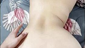 Homemade anal video of a well-known influencer goes viral with ebony teen creampie