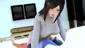 The lovely girl next door in 3D hentai seduces me with her charms.