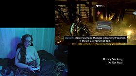 Naked Brunette Bbw Plays Deadspace Part 5