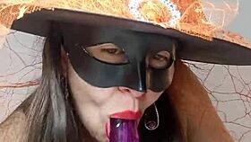 halloween witch seducing with huge cameltoe videos 😈