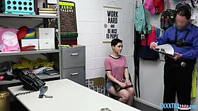 Jade Valentine gets caught and fucked by big cock cop Jack Vegas! 😏