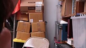 Penelope, caught shoplifting, fucks guard! No police!