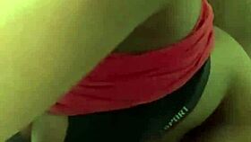 Real couple with black woman in doggystyle fun