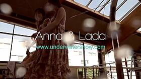 Anna Netrebko asks Lada Poleshuk, 'Ready for underwater fun?' in lesbian pool scene