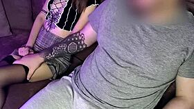 Got horny watching girl nearby and fucked her mouth hard - Sunako Kirishiki.