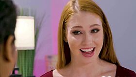 Nia Nacci shows Arietta Adams her wild licking skills