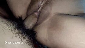 husband really fucked that hairy pussy hard! 😏