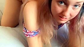 using dildo for oral and vaginal stimulation