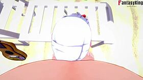 Shenhe In Bikini Performs Blowjob And Titjob POV In Genshin Impact