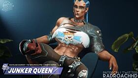 Мэй, персональный тренер, наклоняется для действия