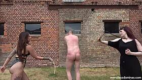 Friendly Competition Mistress Rebekka Raynor And Nikky French Painful Strokes