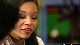 Watch cocksucking ebony teen 18+ get banged in many poses?