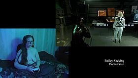 Naked Brunette Bbw Plays Deadspace Part 5