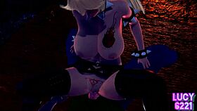 Luigi gets intense oral orgasm from bowser's wife.