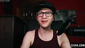 Gabbie Carter Masturbates Her Big Tits On Webcam