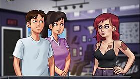 Summertime saga explodes with big tits and ass action in episode 207