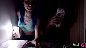 Grabbing a present turns out to be step brother's monster cock