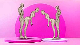 anime twins fucking girls in hentai cartoon