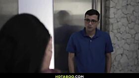 Latina With Tattoo Licks Ass In Public, Gets Cum In Mouth From Monster Cock