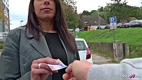 german teen bonnie gets spontaneous casting fuck with big cock outdoor