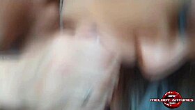 melody antunes does sofa test with fan and lets him cum in mouth