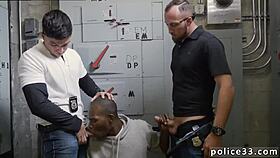 Gay bears police shoplifting leads to caboose fucking.