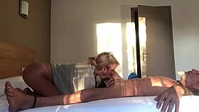 Sunset sex - eating pussy, blowjob, 69, riding dick for orgasms