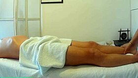 real asian massage in uniform... happy endin' surprise!