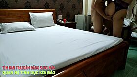 yo, check out this naughty Vietnamese wife sharing her big tits, so hot!