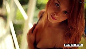 Awesome Eve Plays with Her Body on Xczech Com.