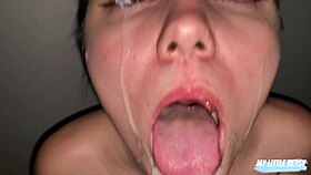 קליפ ביתי אמיתי שלי מספקת את אבא חורג עם הפה