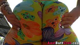 kinky big butt babes stretch in yoga pants for anal gaping sessions