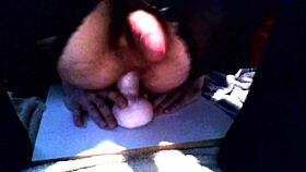 Sissy whore rides thick dildo in stockings mature crossdressing ass pussy toys amateurs