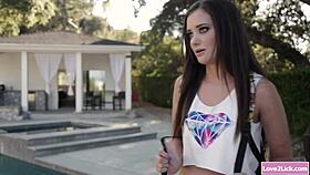 A lesbian milf seduces a sexy teen babe