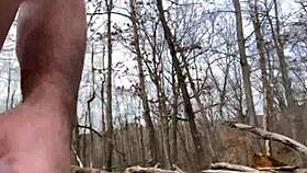 Cold hard walk in the outdoors