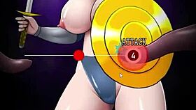 big tits valkyrie battles tentacles in creampie pussy play